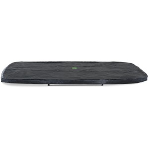 Schwarze EXIT Premium Abdeckplane für rechteckiges Trampolin, 244x427 cm.
