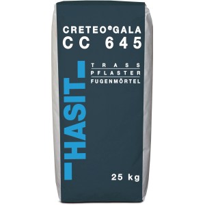 Sack Creteo GaLa Pflasterfugenmörtel CC 645 Fein, 25 kg, zementgrau.