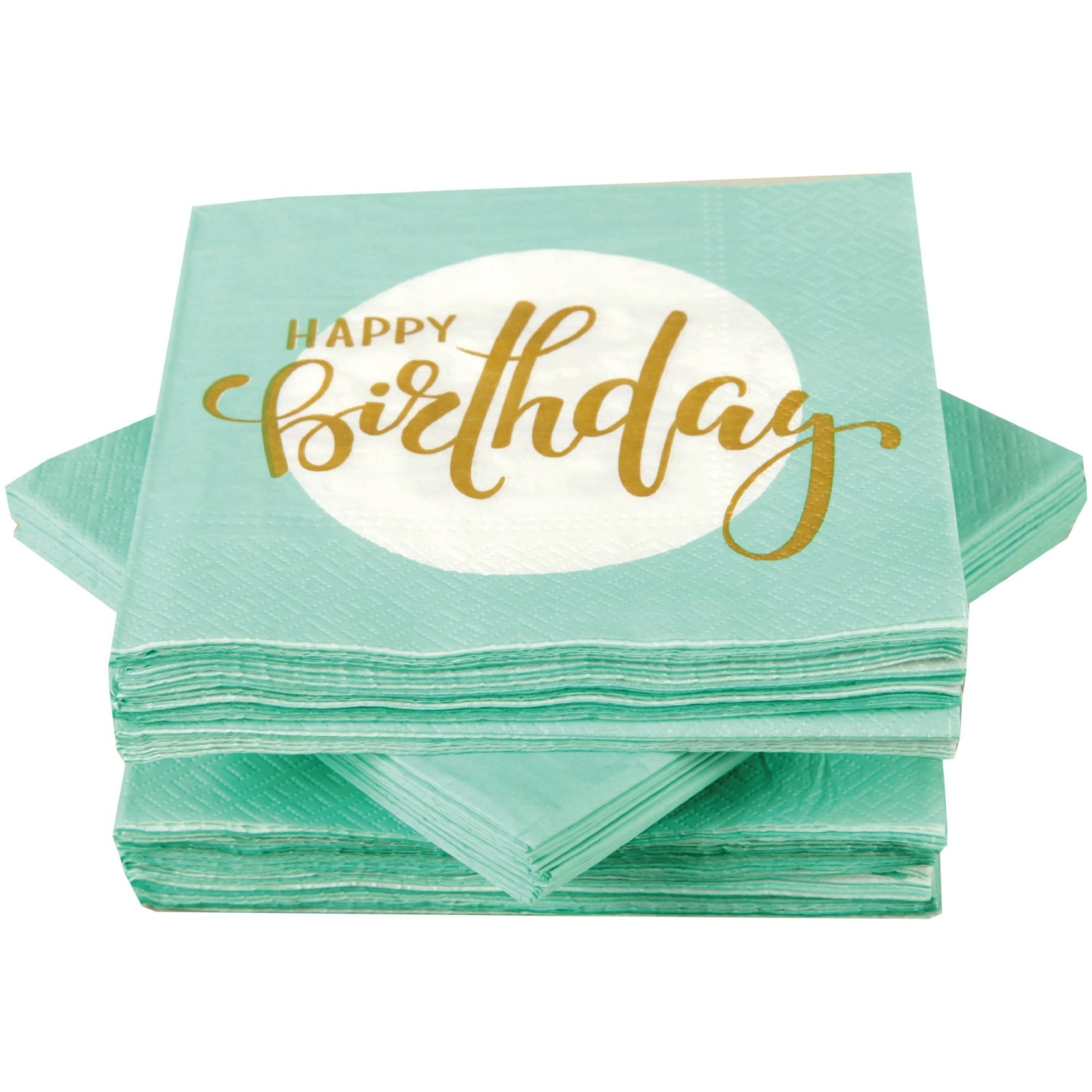 Bestlivings Servietten 33 x 33 cm 3 Lagig 100er Pack Happy Birthday