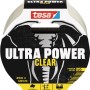 Tesa Ultra Power Clear Reparaturband, 20 m x 48 mm, transparent und stark für unsichtbare Reparaturen.