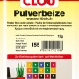 Clou Pulverbeize Dunkelrot, 12g Packung für Holz, zum Anmischen mit Wasser.