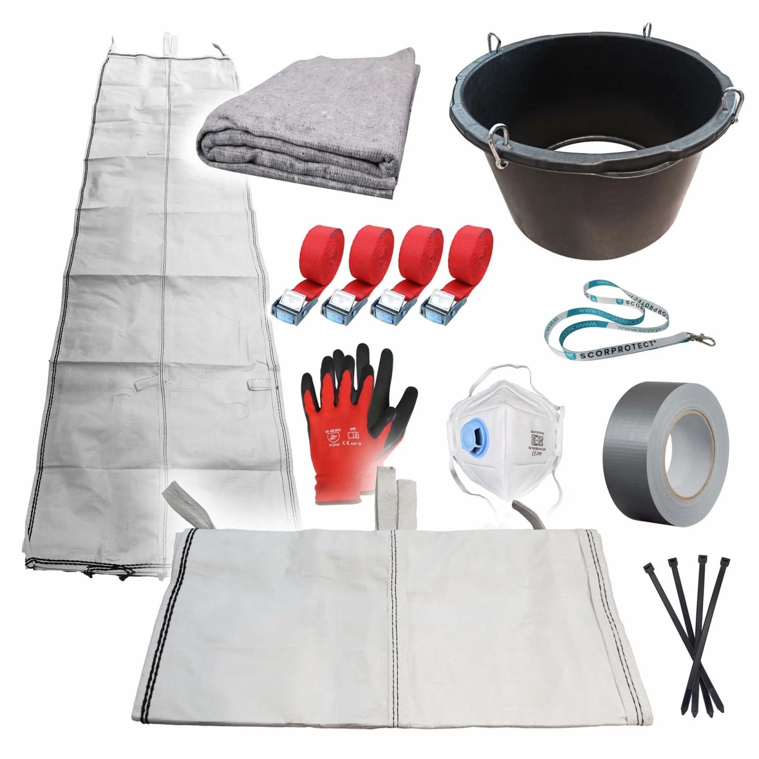 Scorprotect Schuttrutsche Bauschuttrutsche 6 M Flexibel Mit Einfülltrichter Packdecke Und Zubehör