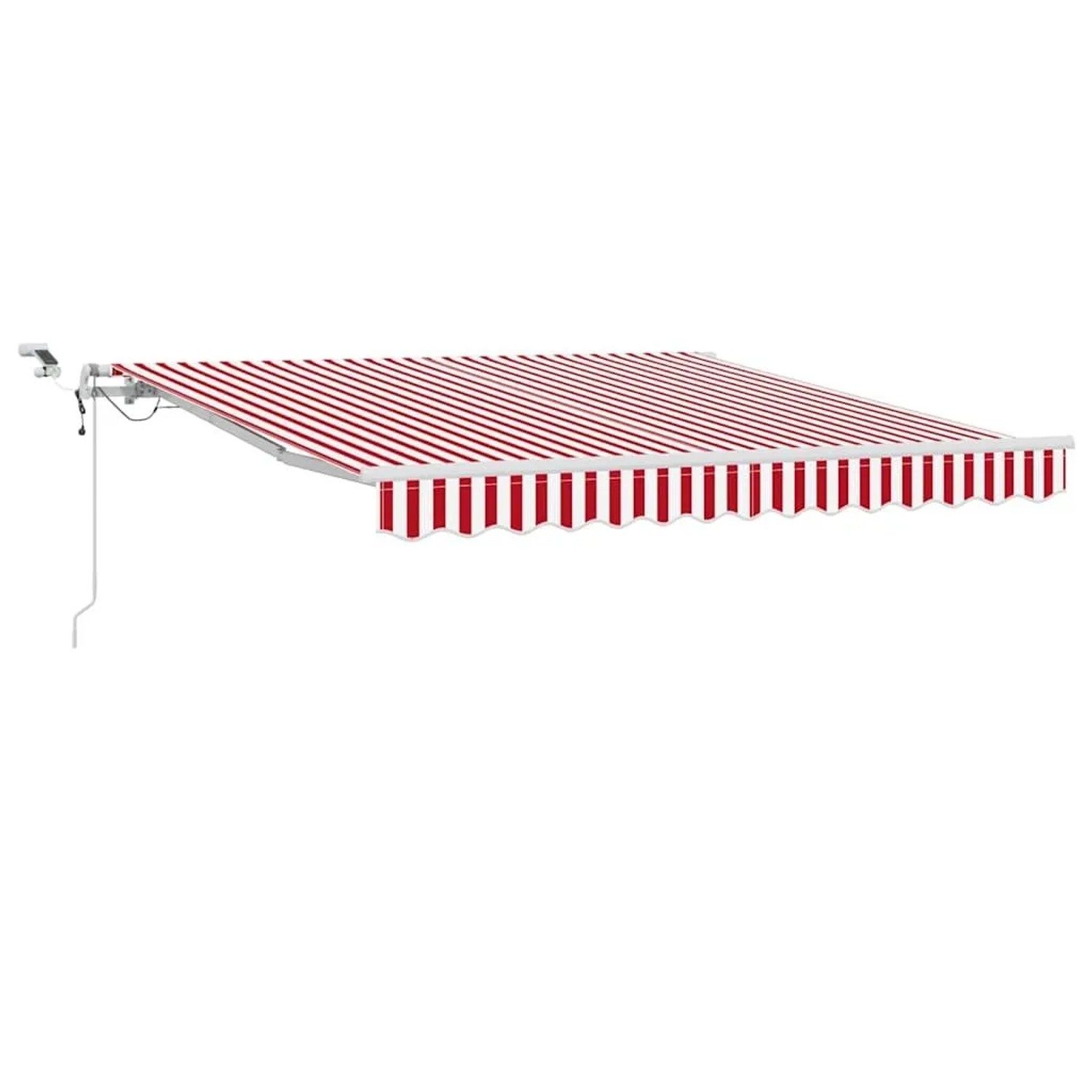 vidaXL Einziehbare Markise Rot und Weiß 300 x 250 cm 3329982