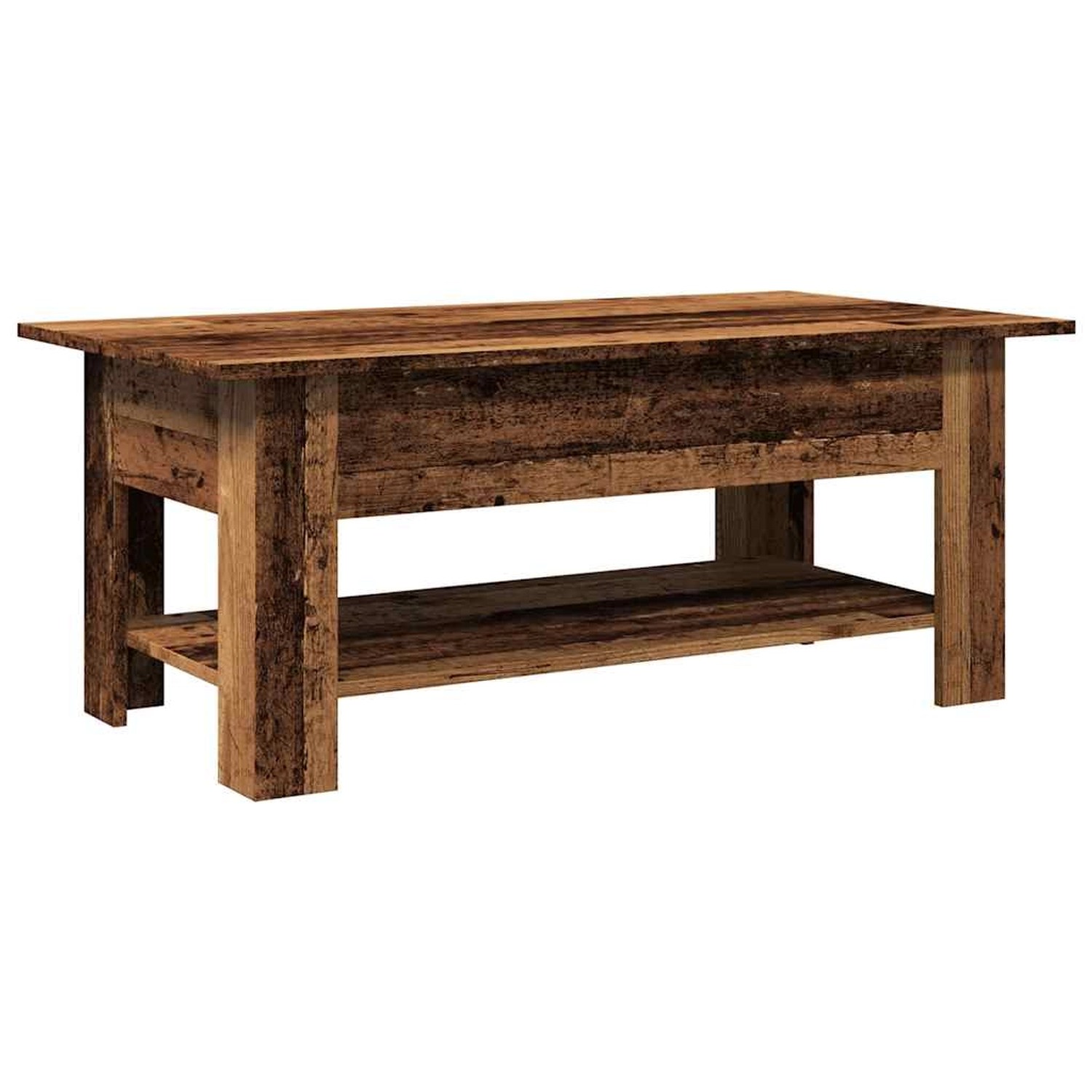 vidaXL Couchtisch Altholz-Optik 102x55x42 cm Holzwerkstoff 856796 günstig online kaufen