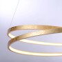 Moderne LED-Pendelleuchte Roman Gold, Ø 72cm, dimmbar, von Paul Neuhaus.