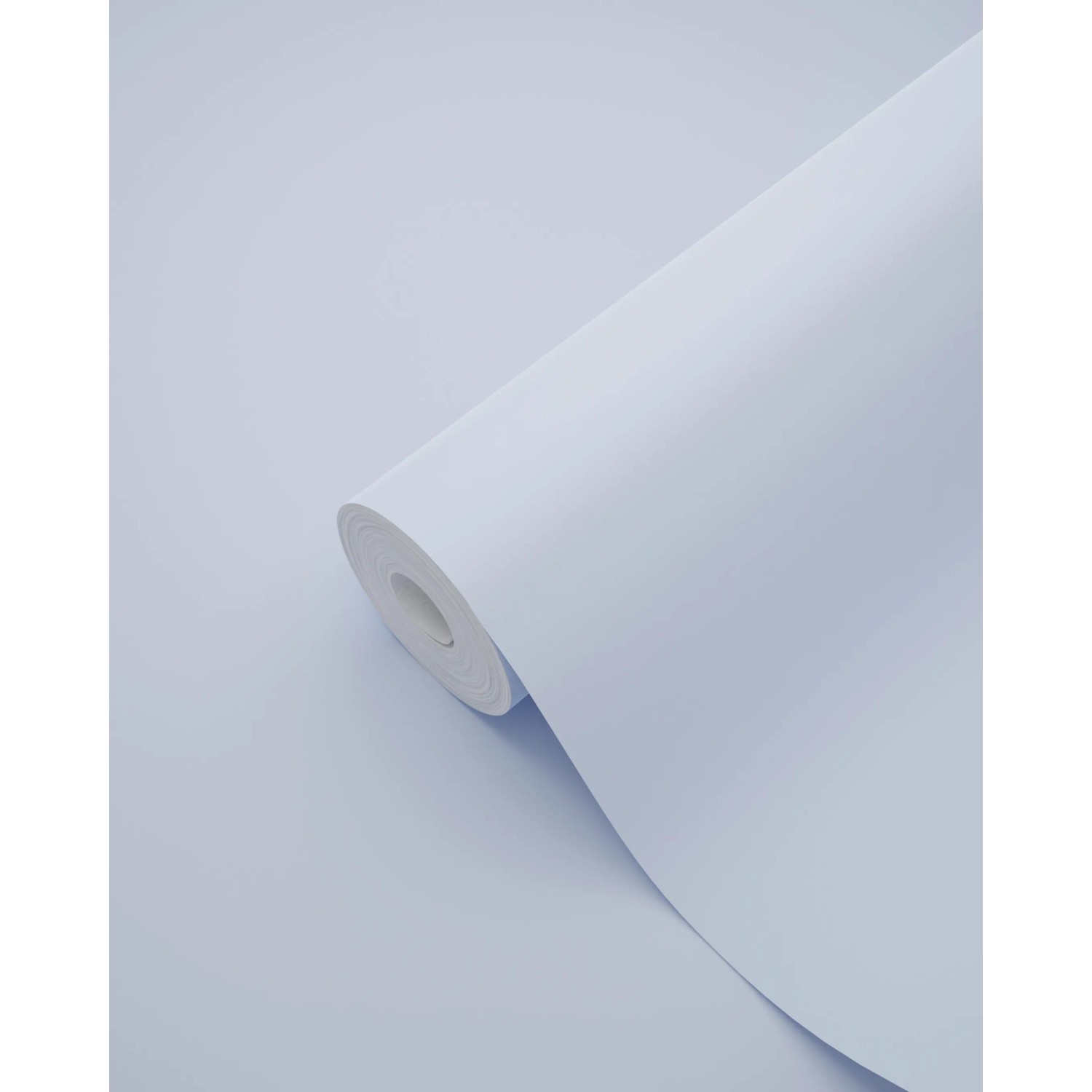 Rolle ESTAhome Vliestapete Uni Hellblau, 53cm breit, für Wandgestaltung.