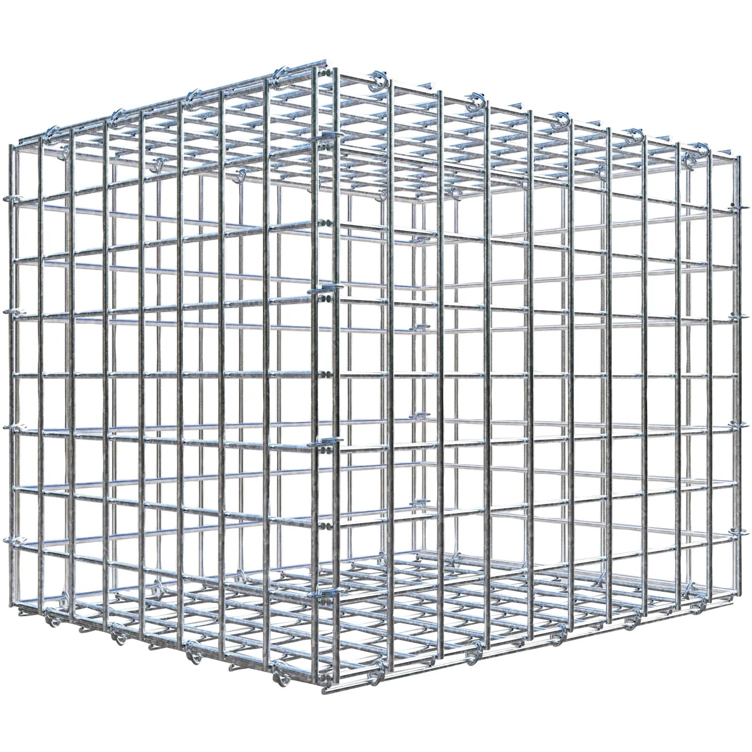 Gabiona C-Ring-Gabione 40 x 50 x 40 cm Maschenw 5 x 5 cm
