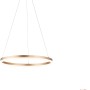 Moderne LED-Pendelleuchte Titus, 40 cm, Messing matt, dimmbar für Wohn- und Essbereich.