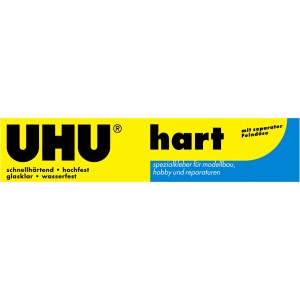 Uhu Hart Spezialkleber, 125g Tube, transparent, für Modellbau, Hobby und Reparaturen.