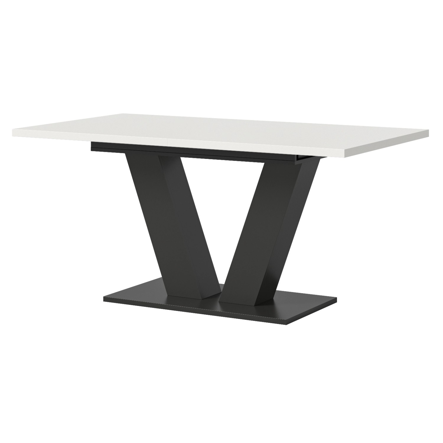 Inn.Furn Esstisch Weiß Grau 150 - 190 cm Ausziehbar Home-X günstig online kaufen