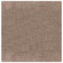 Brauner, quadratischer Shaggy Hochflorteppich aus PP mit weicher Textur und Anti-Rutsch-Basis.