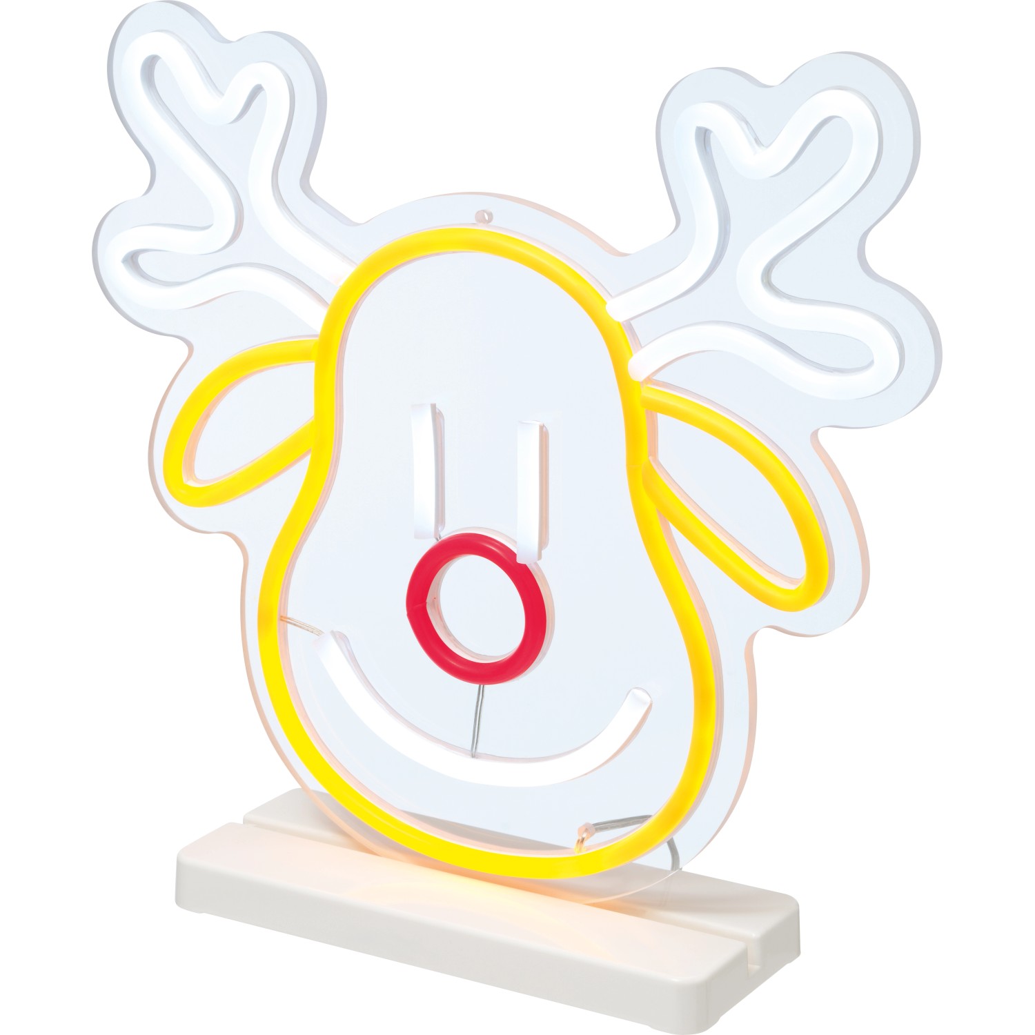 LED-Neonlicht Rentier 30 cm x 28 cm Multicolor 252 LEDs