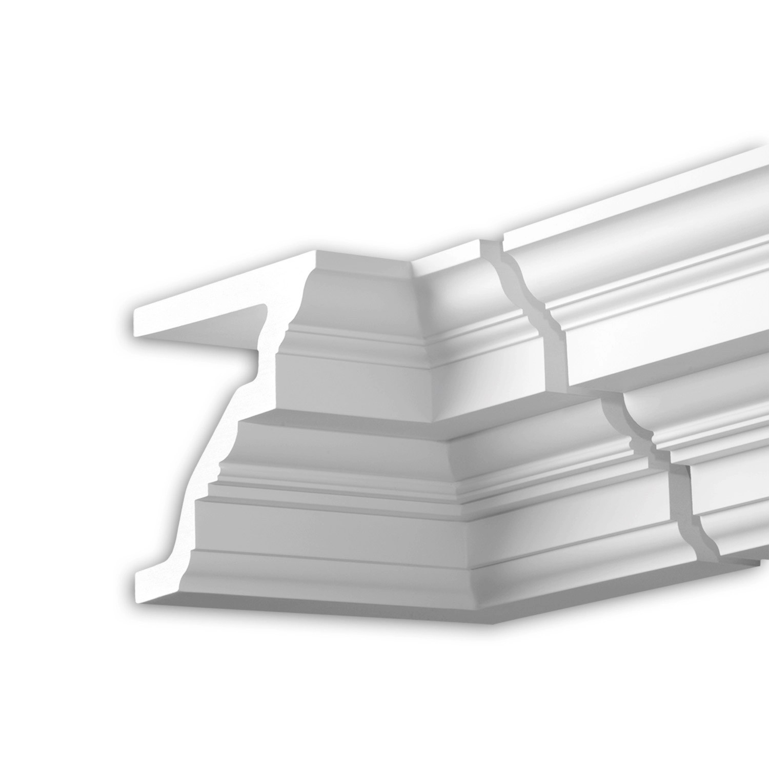 PROFHOME 432221 InnenwinkelAußenstuck Eckelement Fassaden Element 29,2 cm x 29,2 cm x 17,4 cm Weiß