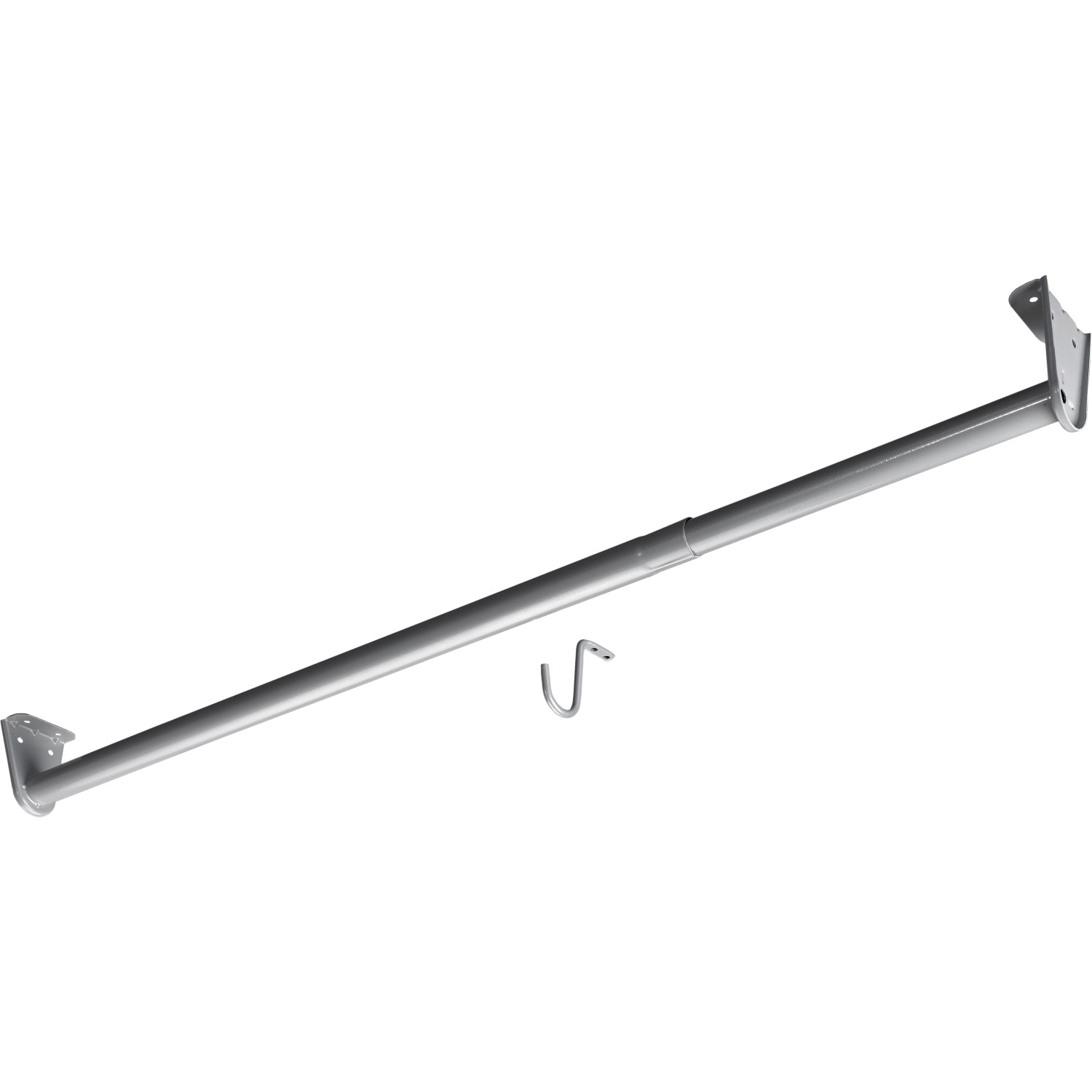 Hettich Schrankrohr Verstellbar Ø 26 x 680 - 1.200 mm Stahl Silbergrau 1 Stück