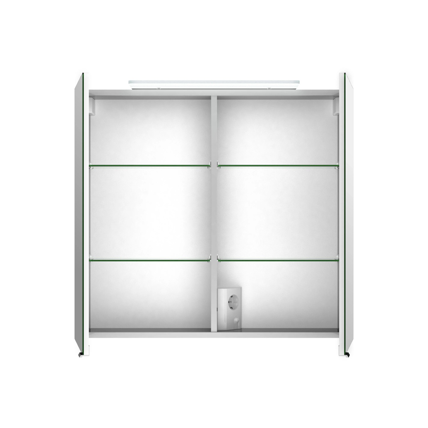 Thumbnail - Jokey Spiegelschrank Lightblade 72 cm x 68,5 cm Weiß Hochglanz