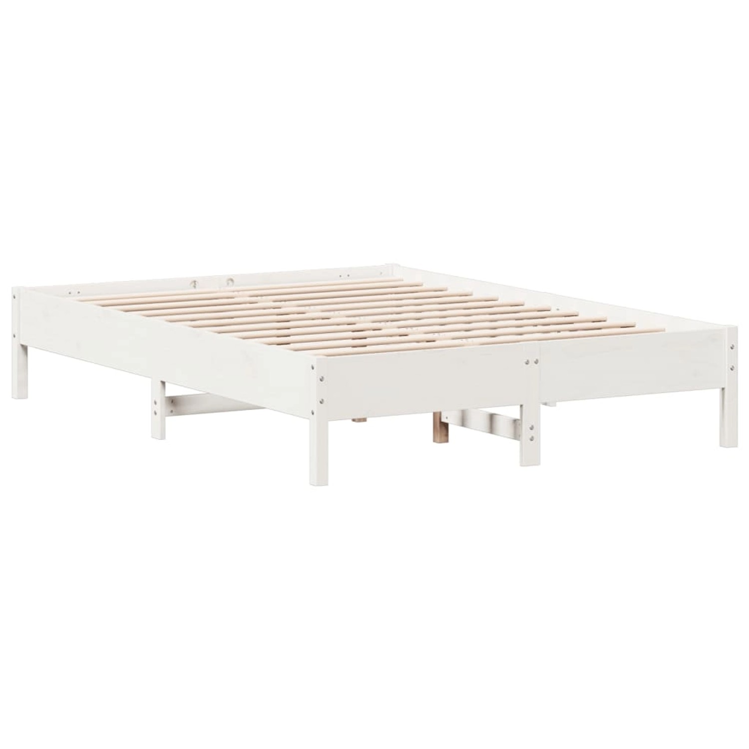 vidaXL Massivholzbett ohne Matratze Weiß 160x200 Kiefernholz 842691 günstig online kaufen