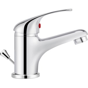 Einhebel-Waschtischarmatur Tirso Chrom für Waschbecken im Bad.