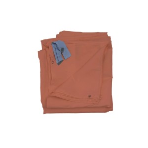 MCW Seitenwand 4er-Set für Pergola Calpe, 4x4m, Terracotta-Braun, wasserabweisend.