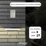 Oktaplex Bela Dämmerungsschalter für Aussenmontage, grau-weiß, mit Timer. Lichtsteuerung für Lampen & Leuchten.
