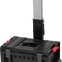 Qbrick System Pro Cart Werkzeugbox mit Rädern und Teleskopgriff.