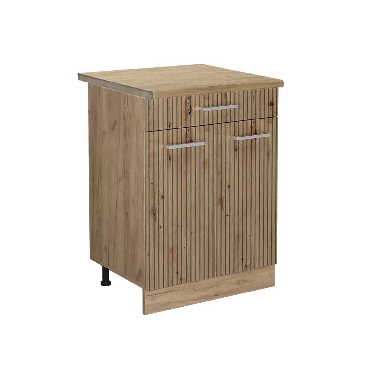 Vicco Küchenunterschrank R-Line Artisan-Eiche Goldkraft Eiche 60 cm mit Schublade AP Eiche