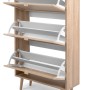 Furn.Design Schuhkipper Eiche Sonoma mit Bast-Dekor 70 x 125 cm 3 Kipper Scandi Niran_10