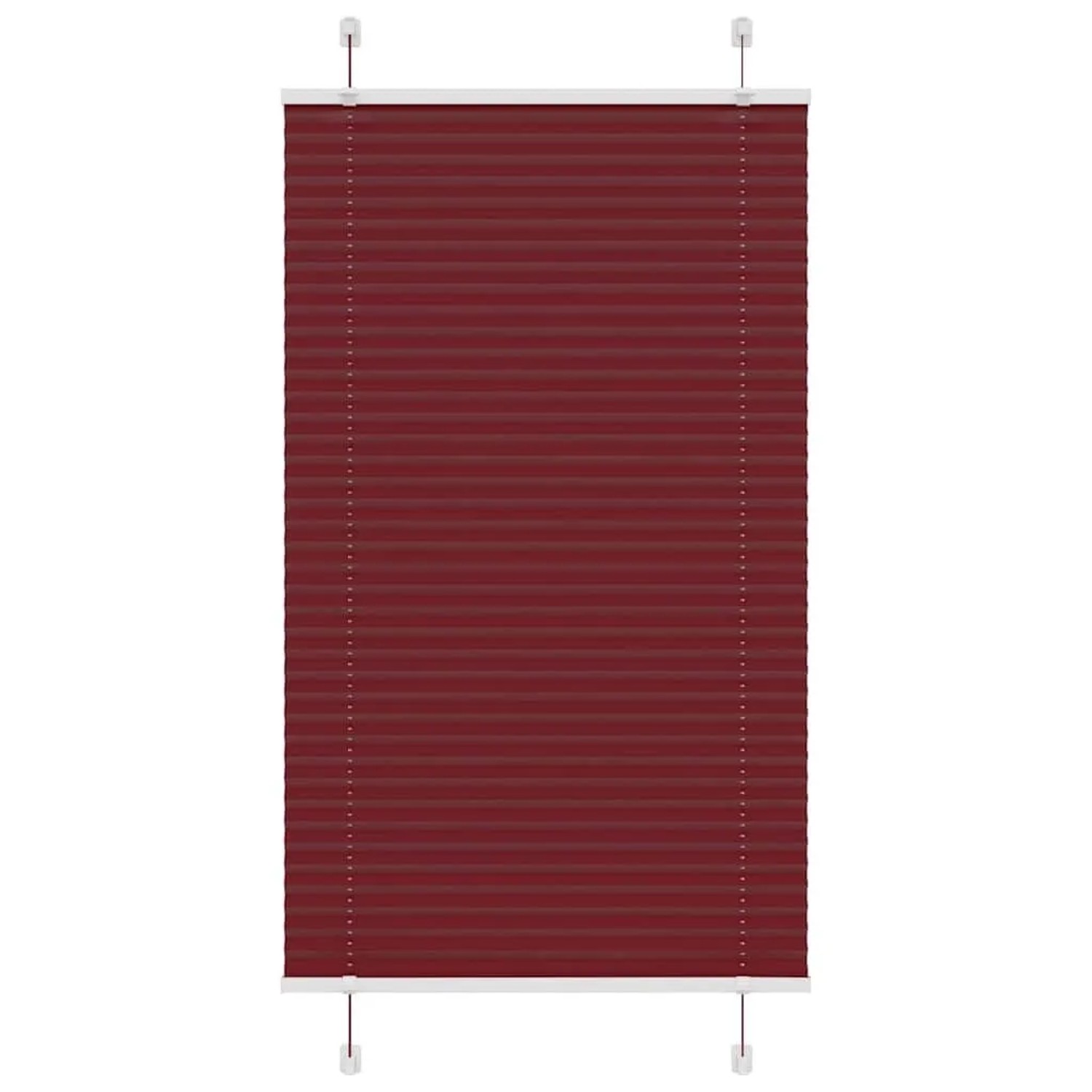 vidaXL Plissee Bordeauxrot 80x150 cm Stoffbreite 79,4 cm Polyester 4015241 günstig online kaufen
