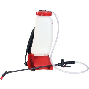 Solo 441 Akku-Rückenspritze Classic, 16 l, mit rotem Deckel, Lanze und Tragegurten.