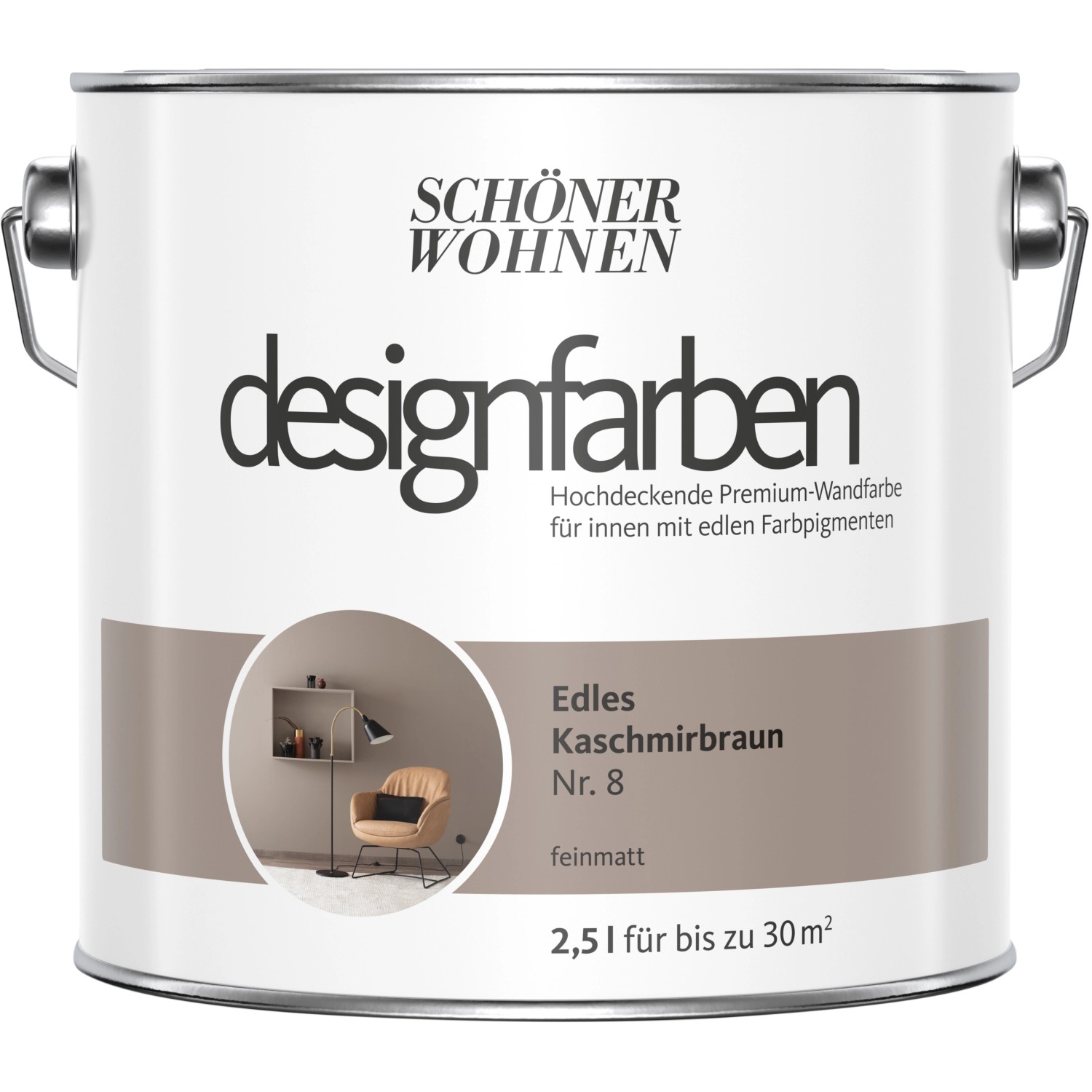 Schöner Wohnen Designfarben Edles Kaschmirbraun matt 2,5 l