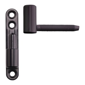 Schwarzes SOTECH Türband Einbohrband 15x83 mm mit Zapfen M8x50 mm für Innentüren.