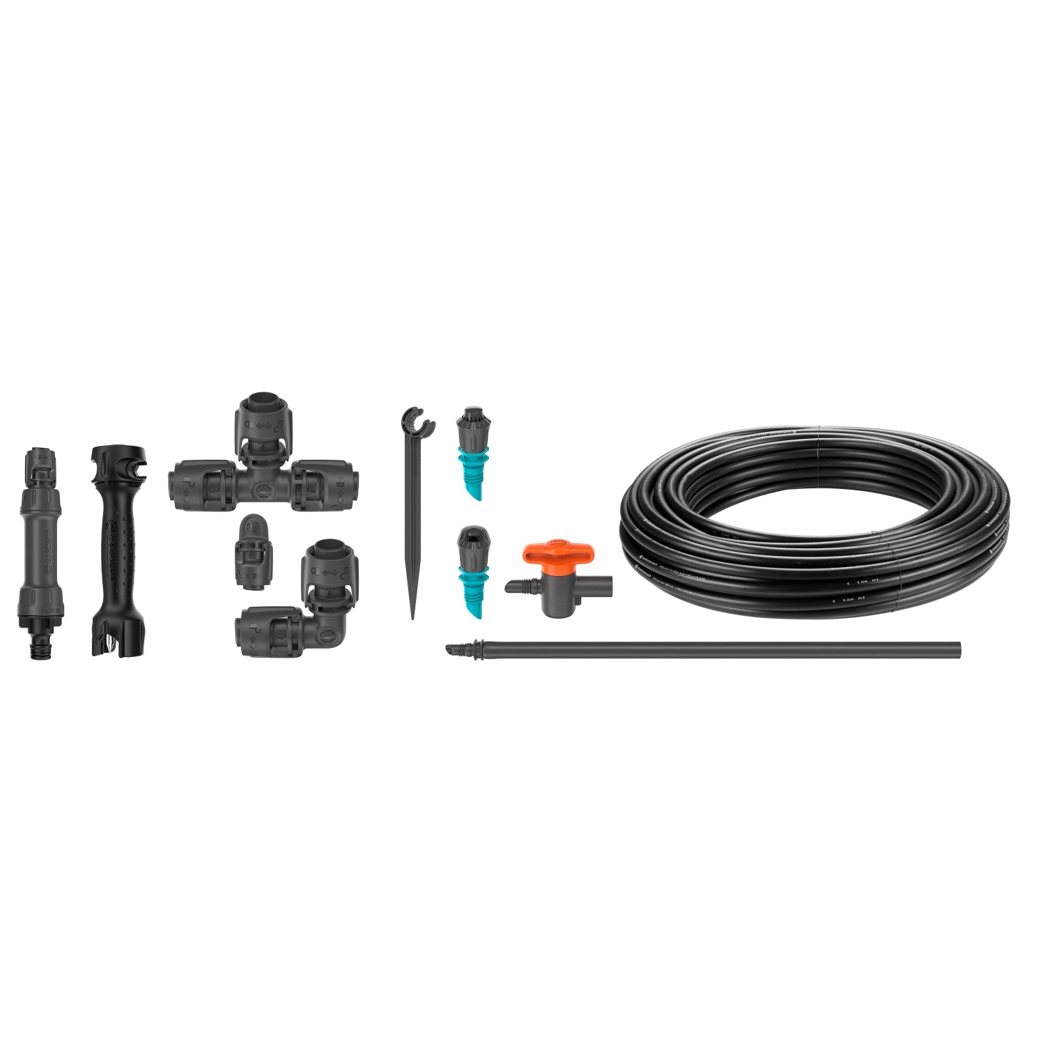 Gardena Tropfbewässerungs-Set für Gemüse- und Blumenbeete (40 m²) mit Zubehör.