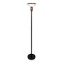 Schwarze LED Solar Stehleuchte Nora, 139cm, für Garten und Terrasse.