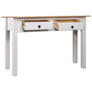 vidaXL Konsolentisch Weiß 110x40x72 cm Kiefernholz Panama 282681