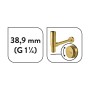 baliv Flaschensiphon DS-3460, Gold Matt, für Waschbecken