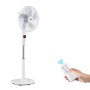 Weißer Midea Standventilator FS40-16CR mit Fernbedienung.