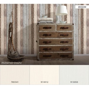 A.S. Création Tapete Holzoptik in Braun, Blau und Beige. Dekorative Wandgestaltung mit natürlichem Look.