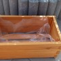 Holz Pflanzkasten Lucca mit Folie, ideal für Balkon und Terrasse.