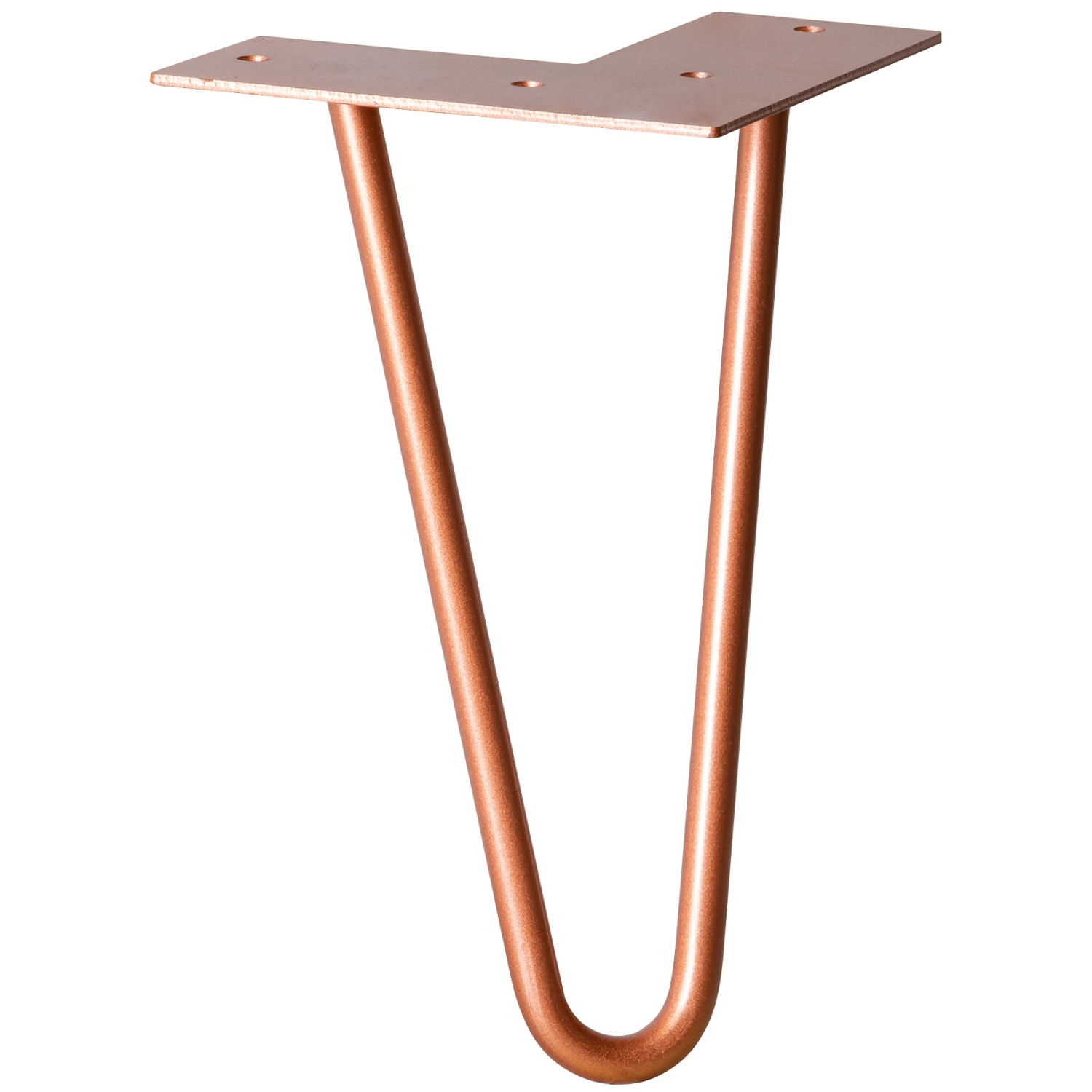 Wagner Möbelbein Hairpin Länge 200 mm Pearl Brass