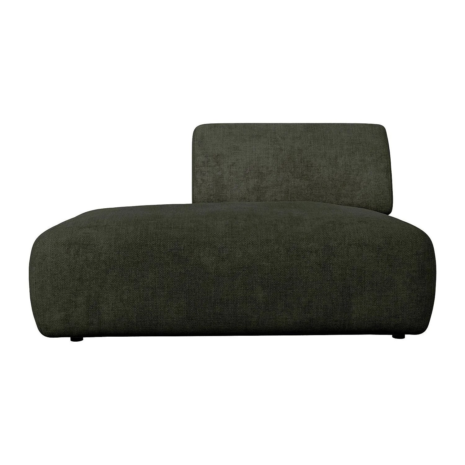 Vente-unique Recamiere Ohne Schlaffunktion Pogni Grün 130 cm