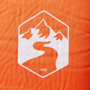 vidaXL Selbstaufblasende Isomatte mit Kissen Orange 4007134