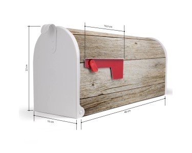 Banjado Amerikanischer Briefkasten - US Mailbox Mit Zeitungen Motiv 51x22x17cm
