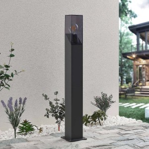 Lucande Außenleuchte Fiola 9617048 Spritzwassergeschützt Modern in Schwarz aus Aluminium 1-flammig E27