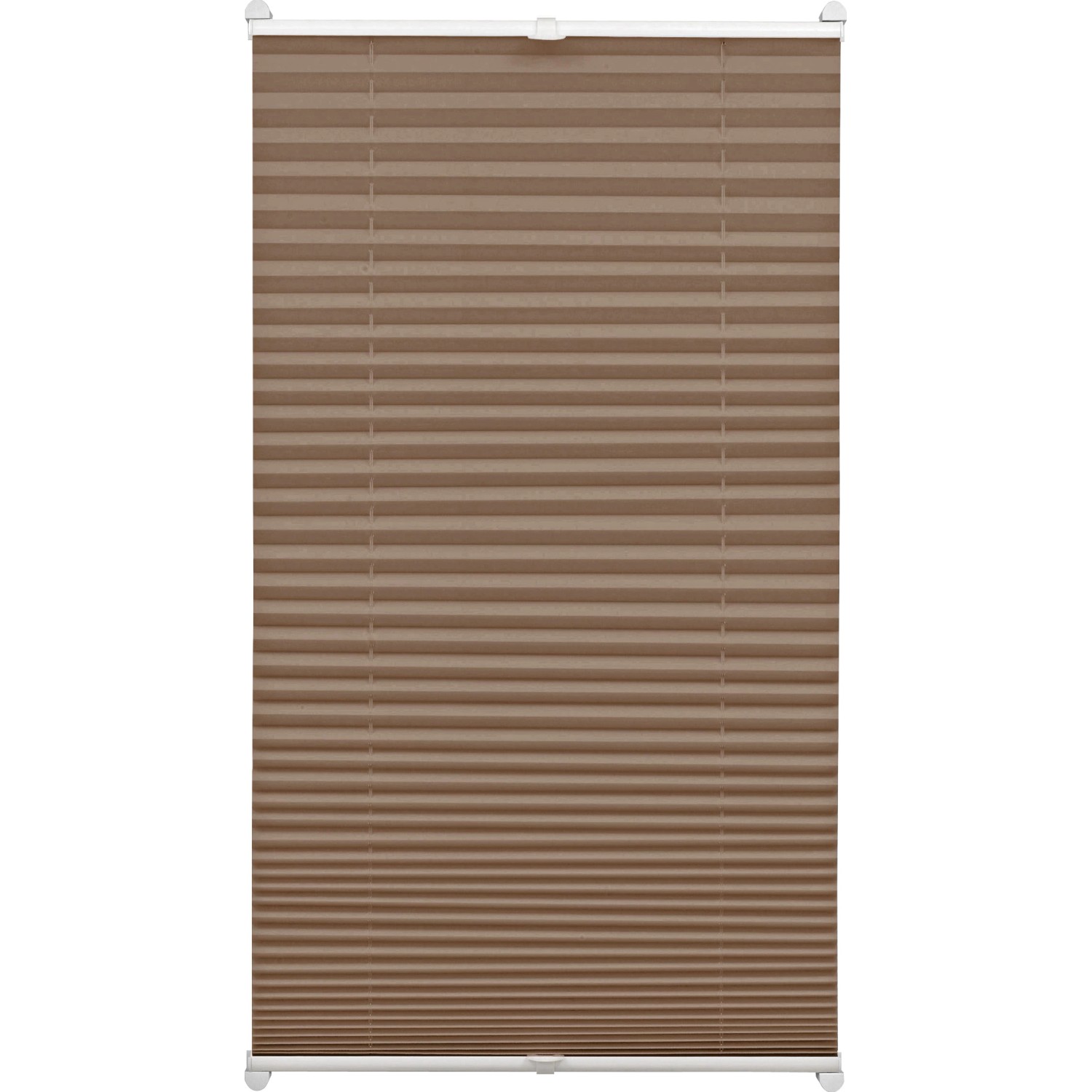 Gardinia EasyFix Plissee mit 2 Bedienschienen 50 cm x 130 cm Taupe günstig online kaufen