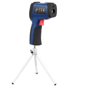 Digitalthermometer PCE Instruments 889U mit Stativ zur kontaktlosen Temperaturmessung.