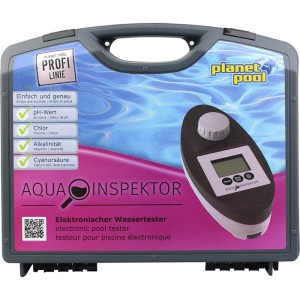 Summer Fun Aqua Inspector Pooltester im Koffer: Elektronisches Messgerät für pH-Wert und Chlor.