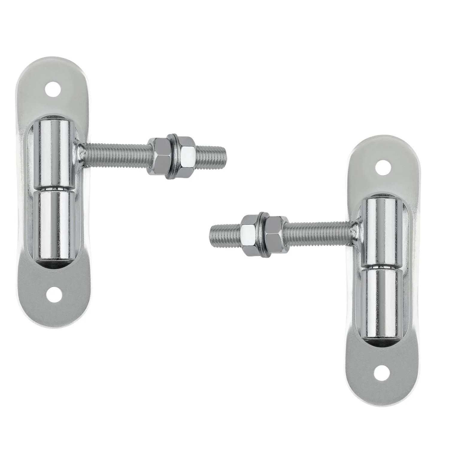 SOTECH 2x Torangel Ø24 M12 x 96 mm mit Grundplatte 150 x 40 x 5 mm Stahl Verzinkt inkl. Muttern und Unterlegscheiben Tra...