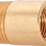Gewinde-Reduzierstück aus Rotguss, 21 mm x 14,9 mm, für Gewindefittings.