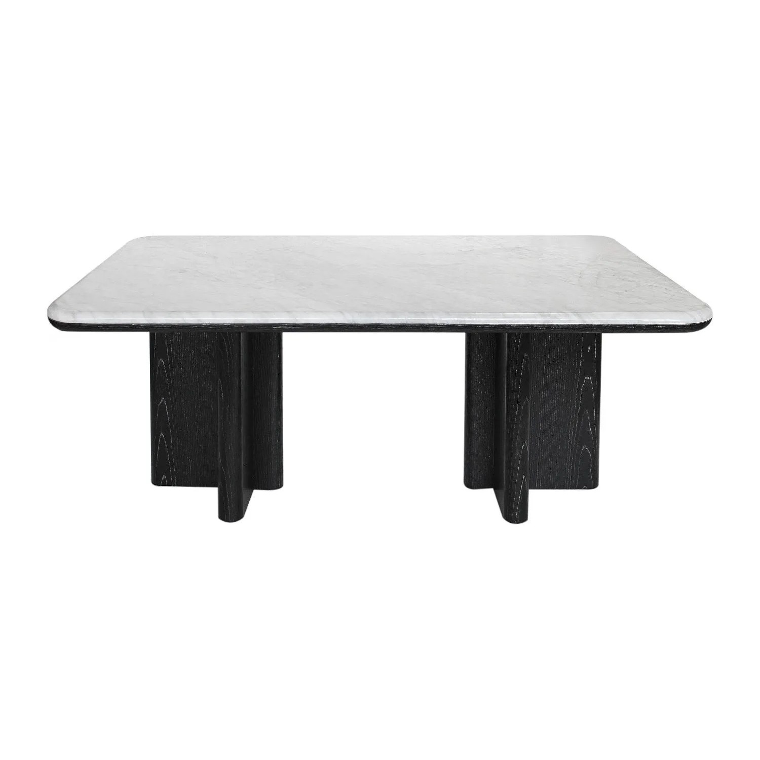 Vente-unique Couchtisch Zaneska Schwarz  Weiß 100 cm