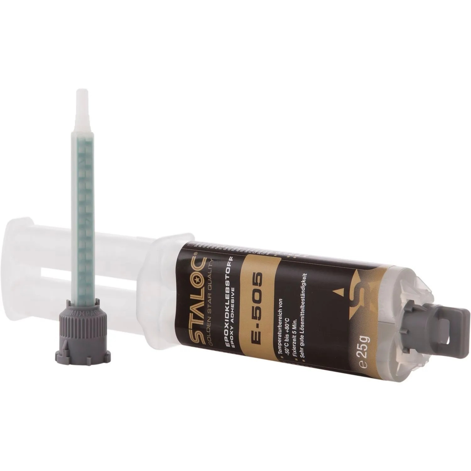 Staloc Epoxidklebstoff E-505 Transparent 25 ml mit Mischer