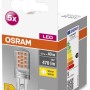 Osram G9 LED Leuchtmittel, 4,2W, warmweiß, im 5er Pack. Energiesparend und langlebig.